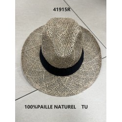 Straw fedora hat - Made in Italy