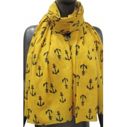 Marine anchors pattern scarf