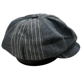 Strippes beret hat